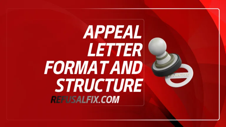 A sample appeal letter with a formal structure, featuring a header and body text.
